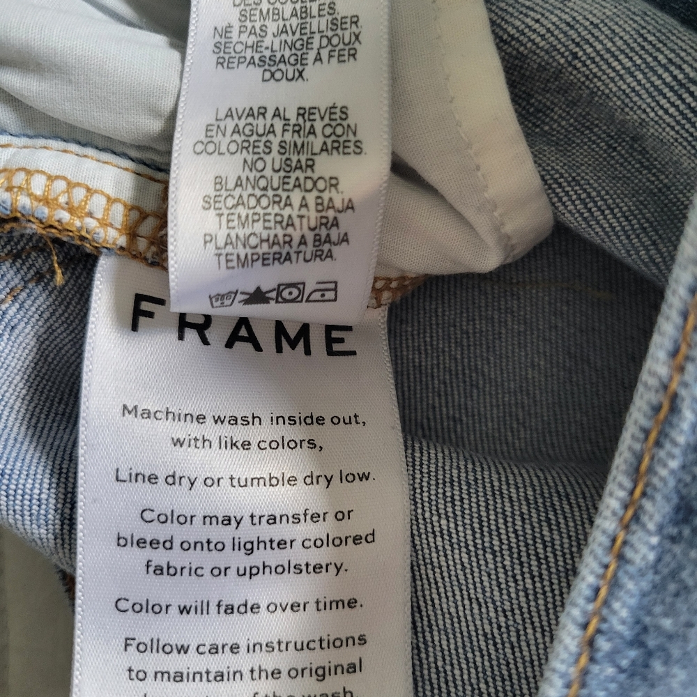 Frame Denim Le High Skinny High Waist Crop In Hazelwood Sz 25 - Picture 11 of 11